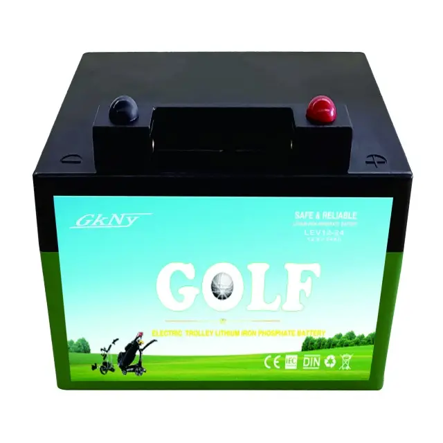 Bateria de lítio Lifepo4 para carrinho de golfe, bateria de longa duração 16ah 18ah 20ah 24ah12v