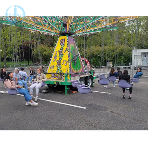 2025 nuevo diseño Parque de Atracciones paseos Flying Merry Go Round niños columpio Musical para niños y adultos - Product Image 4