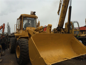 Chargeuse frontale CAT 966E d'occasion de bonne qualité, 15 tonnes, 92 kW, en stock à Shanghai - Product Image 2
