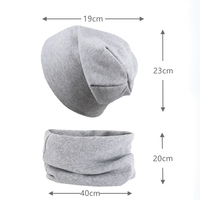 Diseñador personalizado lindo Slouchy Skull Beanie gorras sombreros de invierno para bebés niños pequeños otoño 6-60 meses gorros de algodón impresión