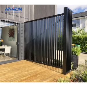 Recinzione Moderna ed Elegante in Alluminio con Lamelle per la Privacy, Cancelli di Sicurezza Fai-da-te per Spazi Esterni, Recinzioni Agricole, Tappi per Pali di Recinzione in Metallo, Modellazione 3D - Product Image 5