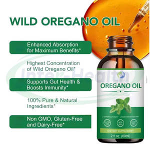 オーズレソンOEM天然オレガノオイル液滴栄養補助食品が免疫腸の健康を高める野生のオレガノオイル滴 - Product Image 2