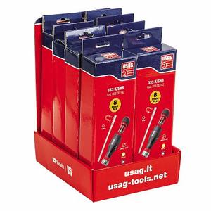 Jeu de clés à cliquet Usag 333 K Sh8 B8, 1/4 pouce, en acier au chrome vanadium, outil manuel pour réparation automobile - Product Image 1