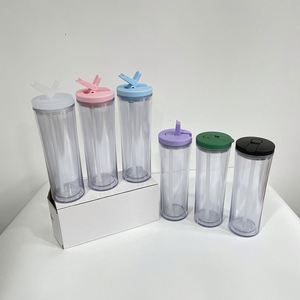 Reusable 20Oz Pre Drilled Snow Globe Glow in Dark Plastic Curving <b>Cup</b> Wide Mouth Straw Lid for Iced Coffee Cold Drink - Product Image 4
