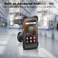 Escáner de Código de Barras Portátil Android 13 de 5.5 Pulgadas, Terminal de Procesamiento de Datos Portátil para Recopilación de Información de Etiquetas RFID