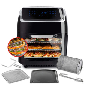 Four friteuse à air tout en acier inoxydable 18L 25L XXL Four friteuse à air électrique intelligent Cuisinière à commande numérique Four airfyers à chauffage haut + bas - Product Image 3