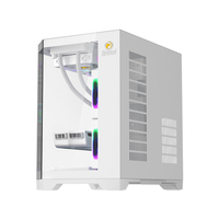 KINPOWER OEM ODM boîtier de PC d'usine boîtier d'armoire de processeur LCD châssis d'affichage de bureau mallettes d'ordinateur MATX mallette de jeu