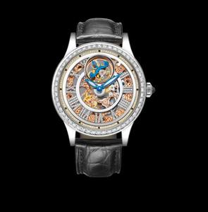 Jingzhanyi reloj de oro de fabricación de fábrica de oro blanco de 18K con incrustaciones de diamante reloj de la marca de fabricación ver personalización - Product Image 4