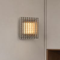 Lámpara de pared minimalista para baño, luz de pared de malla mecánica creativa, diseño de iluminación, lámpara de pared Led, lámpara de pared para cabecera, lámpara de interior