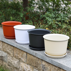 Vasi da fiori in plastica di grandi dimensioni e ispessiti ecologici per balconi interni di buche, rose e piante grasse - Product Image 1