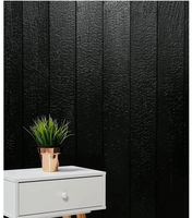 Revêtement mural en bois noir Yakisugi, panneau de bois brûlé carbonisé Shou Sugi Ban