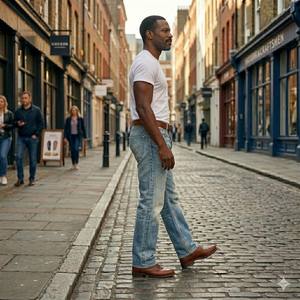 กางเกงยีนส์ขายาวสำหรับผู้ชายและผู้หญิงกางเกงยีนส์แนวสตรีทแวร์แนววินเทจ Y2K ซักลายลิงมีน้ำหนักปานกลางออกแบบได้ตามต้องการ - Product Image 1