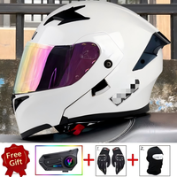 Nouveau casque de moto ouvert certifié DOT 3C, coque ABS, double visière, déverrouillage rapide pour VGV