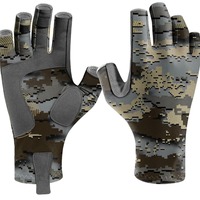 Gants de moto unisexes en polyester avec impression de logo, protection solaire estivale, antidérapants, résistants à l'usure, pour la pêche et les sports de plein air