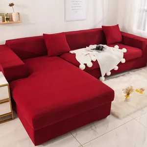 Amazon elastik Loveseat kanepe kanepe kılıfı kaymaz yastık Slipcover streç mobilya koruyucu kanepe kılıfı l şekli 3 kişilik