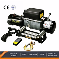 Treuil électrique pour bateau avec frein automatique, antidérapant, étanche, télécommande sans fil, 12V 24V, revêtement antirouille, pour remorquage et chargement de bateaux
