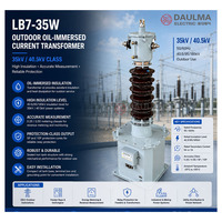 Transformateur de courant immergé dans l'huile pour extérieur LB7-35W 35kV 40.5/95/185kV 0.2S/0.5S 5P/10P 5A/1A