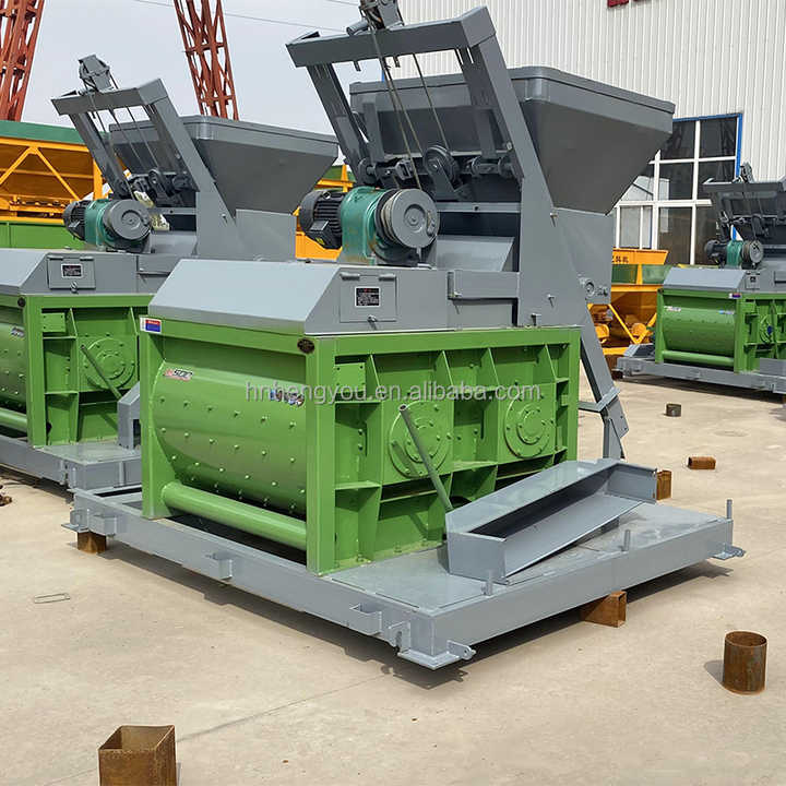 New Js500 750 1000 Concrete Batch Mixer Twin Shaft Parts Concrete ...
