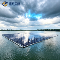 Système solaire aquatique photovoltaïque à double usage pour la pêche, support de poteau photovoltaïque pour station d'énergie aquacole
