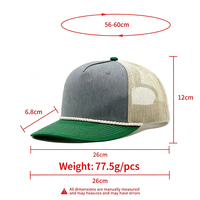 Gorras Trucker de Alta Calidad con Malla, Gorra Snapback para Pesca y Actividades al Aire Libre, Gorra Snapback de Moda, Gorra Trucker de 5 Paneles con Logotipo Personalizado y Cuerda