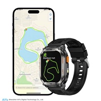 Reloj Inteligente Deportivo con GPS para Exteriores QX18, Pantalla de 2.01 Pulgadas, Llamadas por BT, LED, Batería de Larga Duración de 630 mAh, Brújula SOS, Resistente al Agua IP68, Reloj Inteligente para Hombre
