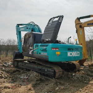 Excavadora de cadenas Kobelco SK260LC-8 de segunda mano, motor original, pocas horas de trabajo, maquinaria de excavación pesada de 26 toneladas, lista para exportación. - Product Image 2