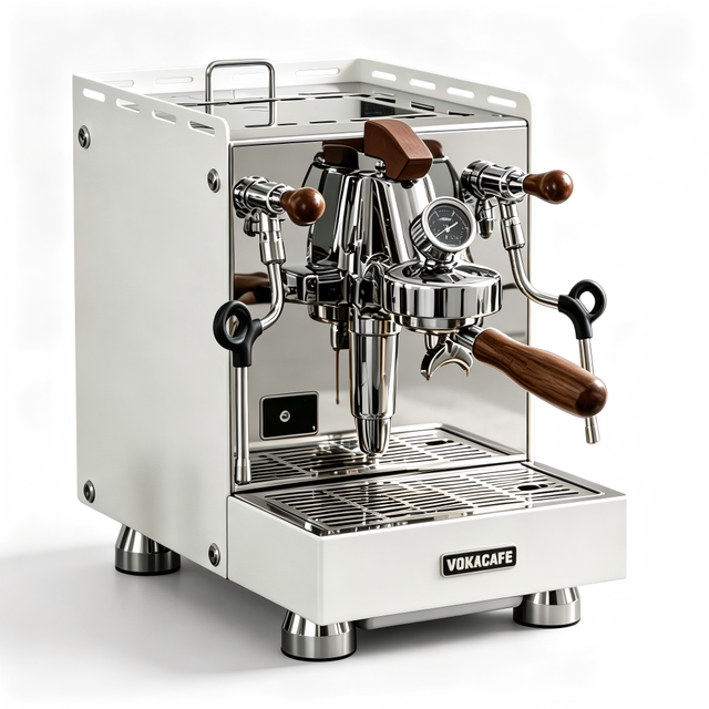 VOKA Commercial Semi-Automatic Espresso Machine E61 Group Imported Rotary Pump 2L Heat Exchange Boiler