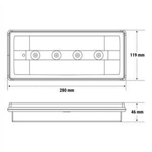 Lampada di Emergenza Beghelli, Larghezza 13,5 cm, Altezza 14 cm, IP42 per Uso Interno - Product Image 2