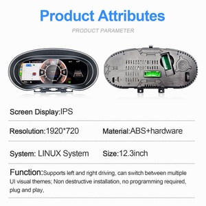 Navihua 12.3" <b>Car</b> Digital Cluster LCD Dashboard Linux System Auto <b>Speedometer</b> <b>for</b> Volkswagen VW Polo 2009-2016 - Product Image 6
