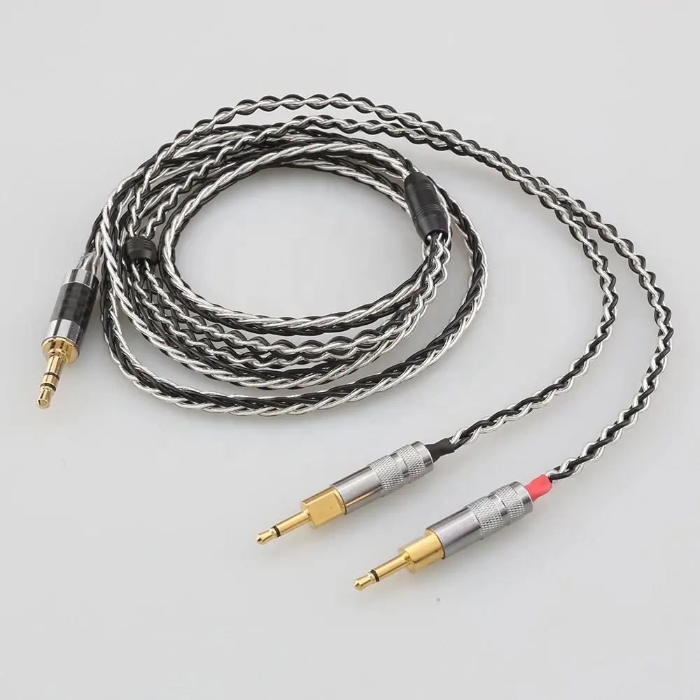 3.5 XLR 4.4ชายไปคู่2.5มม. 152 Cores หูฟังสายเคเบิล Hifi สำหรับ Hd700 Sennheiser Hd700 Nw Zx300a