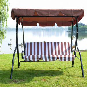 Modern Outdoor Patio Furniture <strong>Garden</strong> <strong>Swing</strong> Sets Beach Metal Wrought Iron <strong>Swings</strong> 3 Seater <strong>Bench</strong> <strong>Swing</strong> Cushion Waterproof - Product Image 2