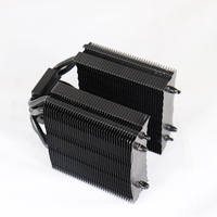 Factory Custom Double Tower Laptop CPU Cooling Aluminum Heat Sink Black Computer Processor Cooler Fans & Cooling Product