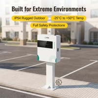 Estación de Carga Rápida para Vehículos Eléctricos de 30kW-50kW CC, Montada en Pared, Compatible con CHAdeMO y CCS2, para Estacionamientos Comerciales, Preparada para Energía Solar