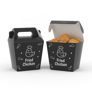 Caja de Papel para Comida Combo <span class=keywords><strong>Benta</strong></span> Box, Nuggets de Pollo y Papas Fritas, Empaque Personalizado con Logotipo - Product Image 2
