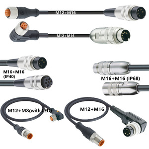 カスタムワイヤーハーネス（ODM）：3/4/5/6/7/8/12極、オス＆メス、ストレート＆アングル、PVC/PUR、シールド＆非シールド、IP67 IP68 - Product Image 2