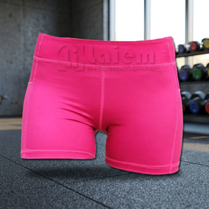 <b>Compression</b> Sport Fitness Yoga Gym <b>Shorts</b> for <b>Women</b>-Spandex/Polyester Wicking Quick Dry Anti-Bacterial Anti-UV Breathable Custom - Product Image 3
