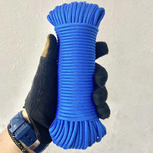 เชือกพาราคอร์ดแท้ 550 ขนาด 31 เมตร ไนลอนหลากสี เกรดอุตสาหกรรม สำหรับกิจกรรมกลางแจ้ง การเอาชีวิตรอด การช่วยเหลือภัย การปีนเขา เชือกถักแบบมีแรงดึงสูง - Product Image 4