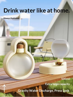 Gourde et bouteille d'eau pliables et portables pour chiens, grande capacité, en PP, pour les voyages et l'hydratation