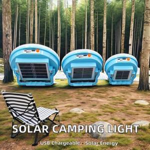 Lampes solaires portables USB pour le camping, lumière blanche froide, batterie externe, lampe torche pour la randonnée et la tente, en plastique - Product Image 2