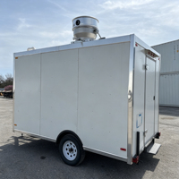 Remorque alimentaire mobile entièrement équipée avec construction en acier inoxydable résistante à la rouille pour la vente de snacks et de restauration rapide