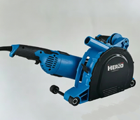 Rainureuse murale électrique HERZO 2800W, machine à rainurer le béton 230mm, profondeur 0-70mm, largeur 3-45mm, pour briques et béton