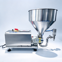 Machine de remplissage à pompe rotative LT-900 pour liquides visqueux, pâtes, miel, sauces, sirops, crèmes, détergents et pâtes cosmétiques