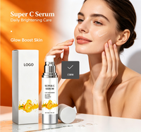 Sérum à la vitamine C hydratant, nourrissant, adoucissant, éclatant, soin du visage quotidien doux, 50 ml, logo personnalisé, vente en gros OEM