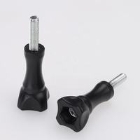 Adaptador de montaje de trípode, tuerca de perno de acero inoxidable, tornillo de pulgar largo para GoPro, accesorio de cámara Insta 360, 3 uds. Por paquete