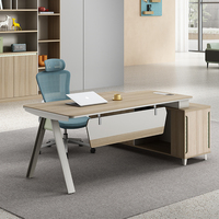 Bureau de direction moderne convertible avec design modulaire extensible pour bureau à domicile