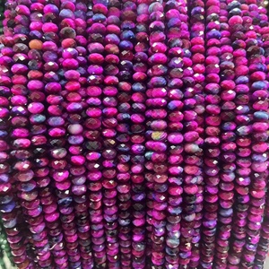 ลูกปัดพลอยธรรมชาติขายส่ง ลูกปัดไทเกอร์อายสีเหลืองทรงเหลี่ยม ลูกปัดไทเกอร์อายสีเหลืองแบบแผ่นคำนวณมุม - Product Image 4