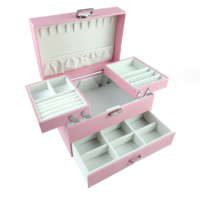 Boîte cadeau en cuir Double couche pour bijoux, Logo personnalisé de luxe, boucles d'oreilles, collier, bague, emballage, Offre Spéciale