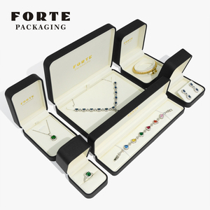 FORTE Wholesale Luxury Gift Jewelry Packaging Necklace <b>Earrings</b> Ring Boxes Packaging Jewellery Custom Necklace Jewelry <b>Box</b> - Product Image 2