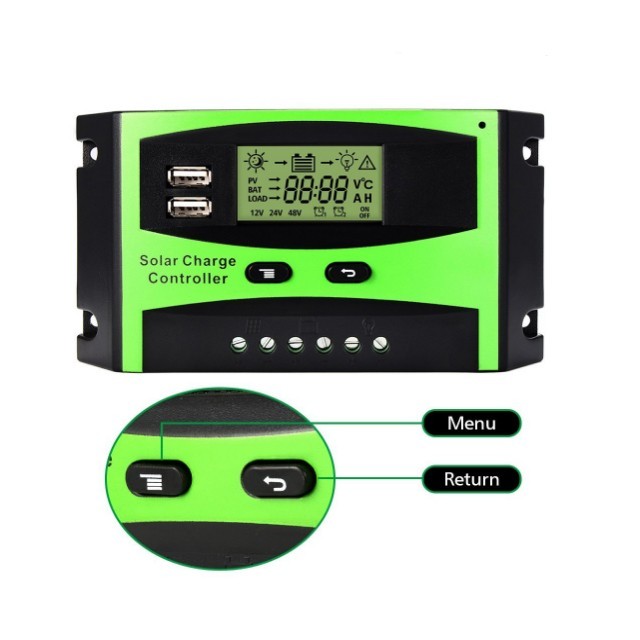 12V 24V 48V auto work 10A 20A 30A 40A 50A 60A solar regulator price PWM solar charge controller