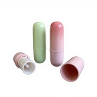 Mini emballage vide pour rouge à lèvres, tubes cosmétiques ABS à couvercle rabattable, couleur personnalisée, logo, surface brillante haut de gamme, impression UV